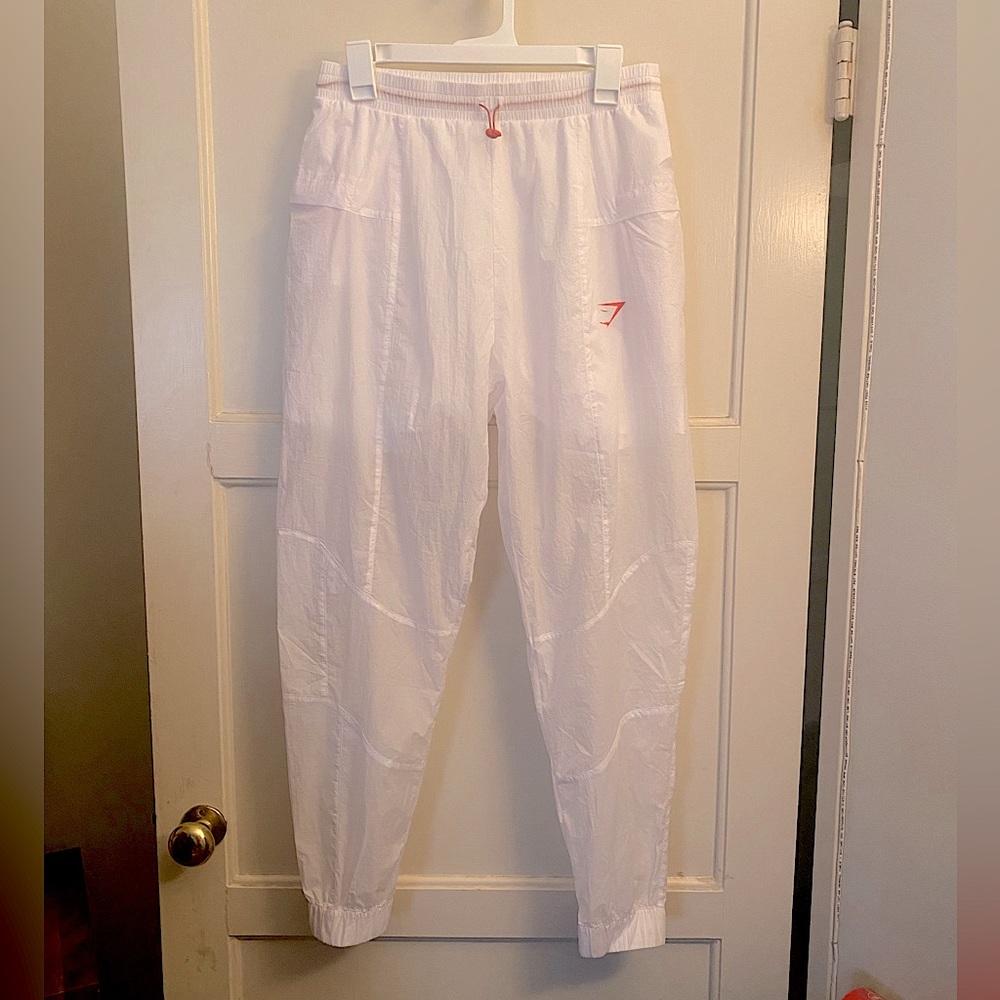 Gymshark Windbreaker White Joggers